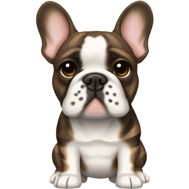 Brindle french bulldog emoji