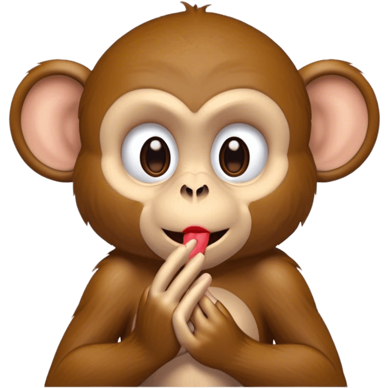 Monkey blowing a kiss  emoji