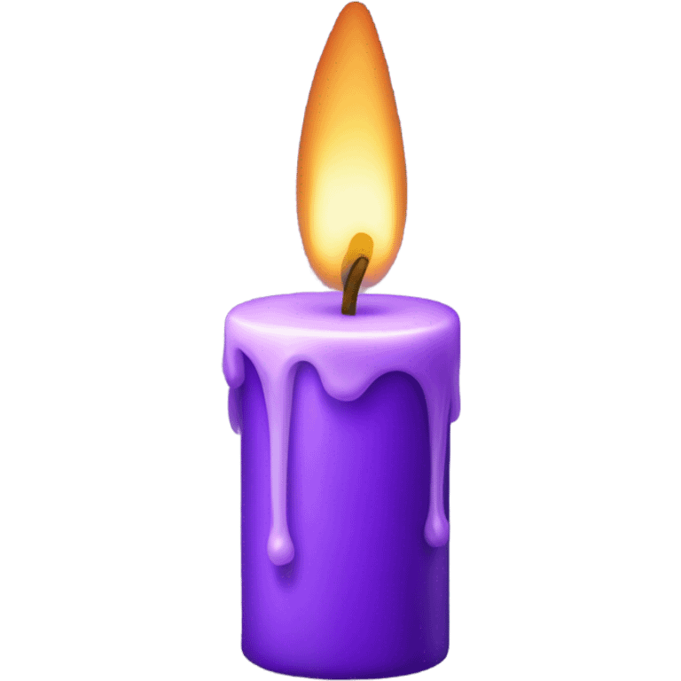 Purple candle emoji