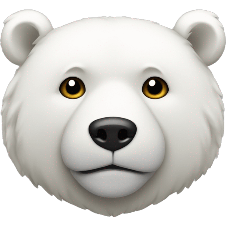 Oso blanco emoji