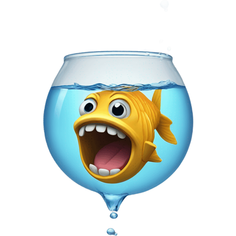 Fish drinking  emoji