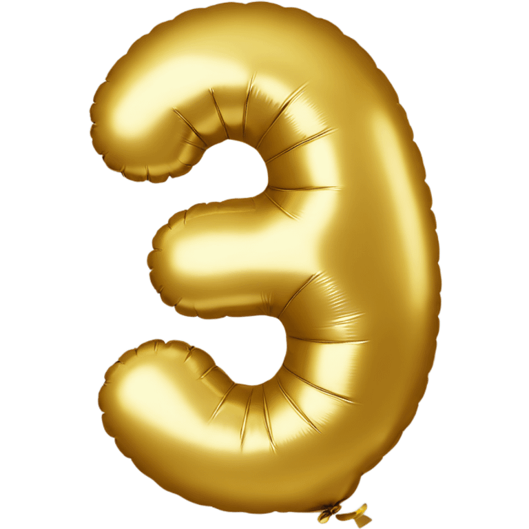 Golden balloon with number 8  emoji