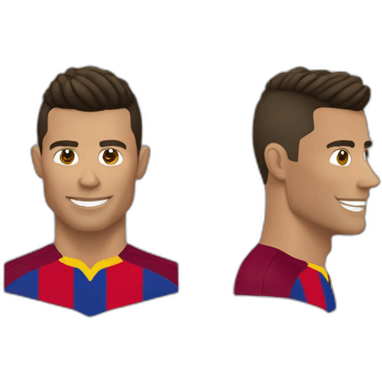 Cr7 avec le mallio de Barcelone emoji