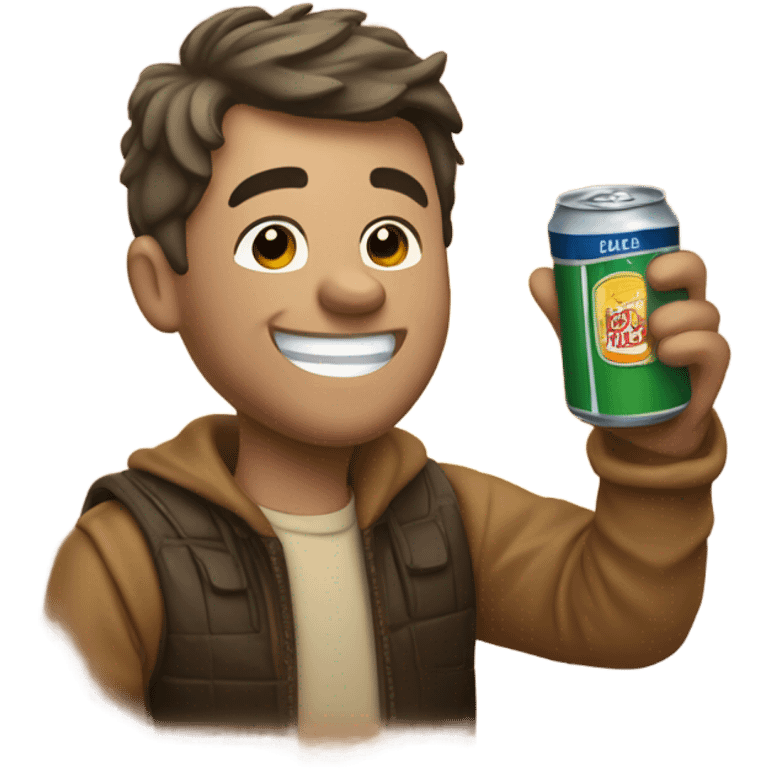 benjie with beer emoji