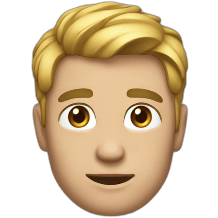 Emoji "🗿" avec une larme emoji