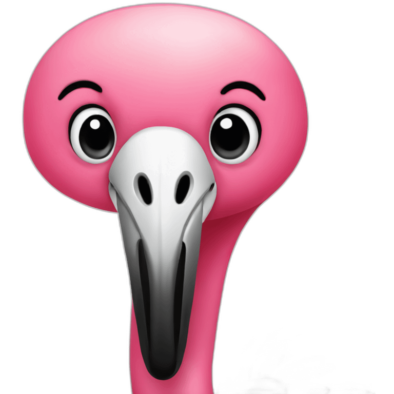 happy flamingo emoji