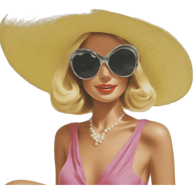 slim aarons 1960s character emoji