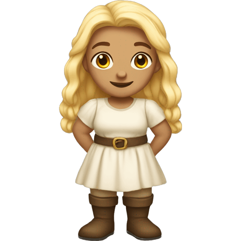 Female dwarf full body emoji