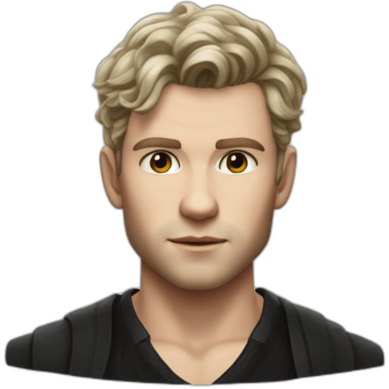 Klaus mikaelson short haircut realistic detailed emoji