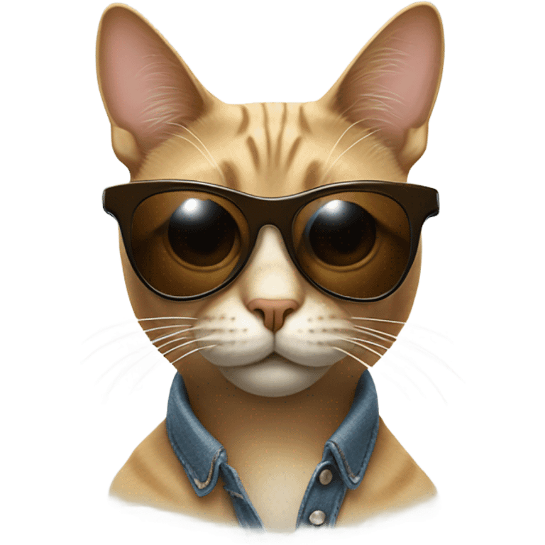 Cat with sunglasses emoji