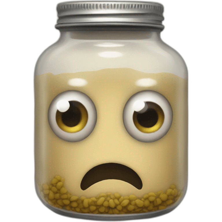 jar with eyes emoji