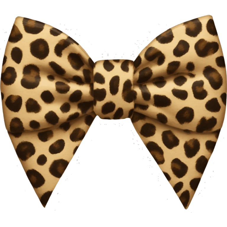 leopard print bow emoji