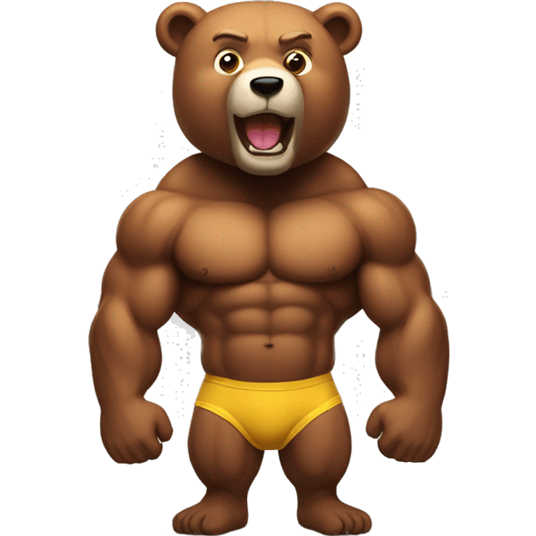 Bodybuilding Bear emoji