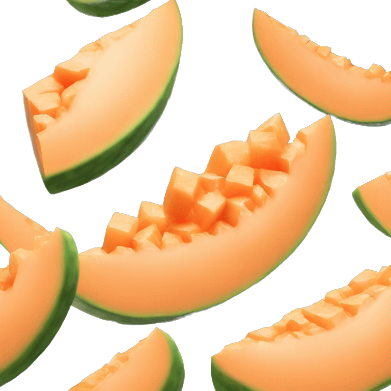 3D muskmelon  emoji