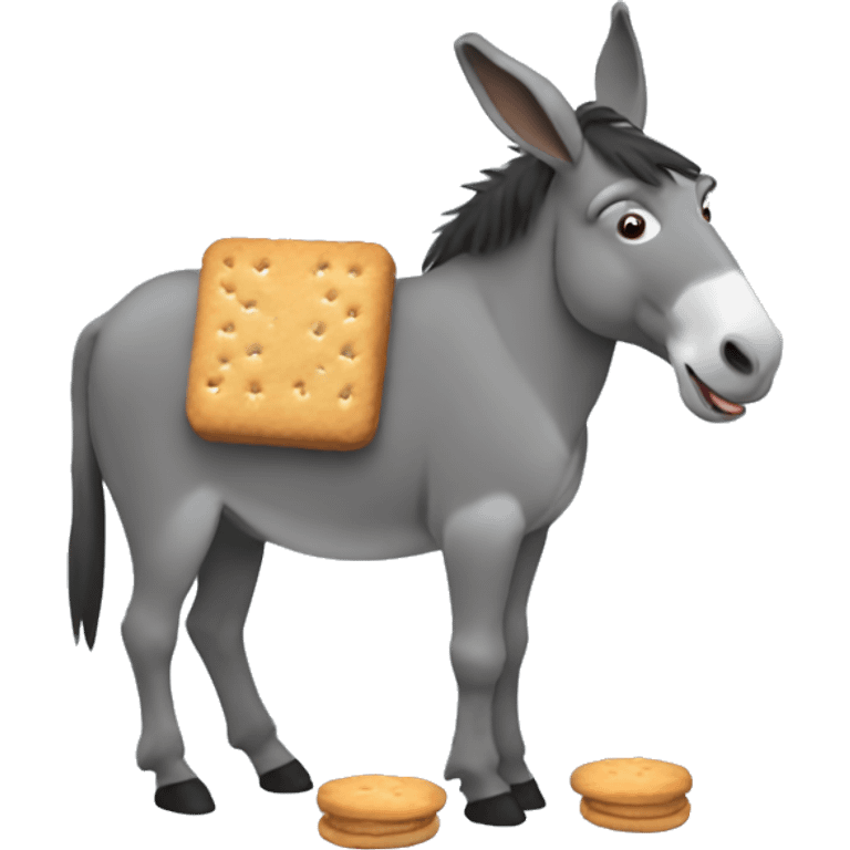 Donkey with biscuits  emoji