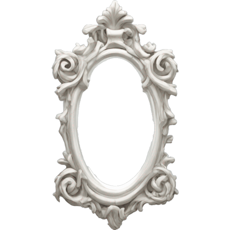 white mirror roccoco  emoji