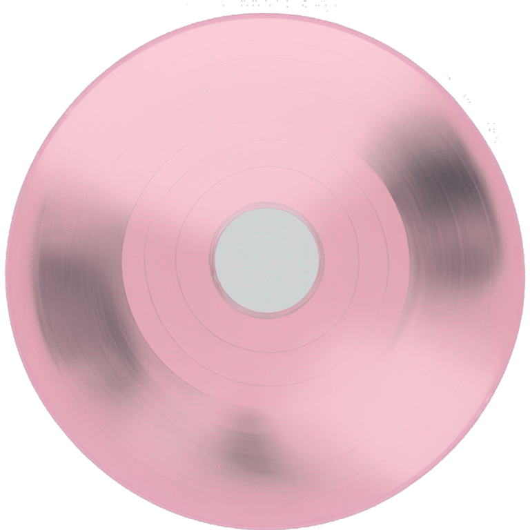 Vinyl record, pale pink with gloss  emoji