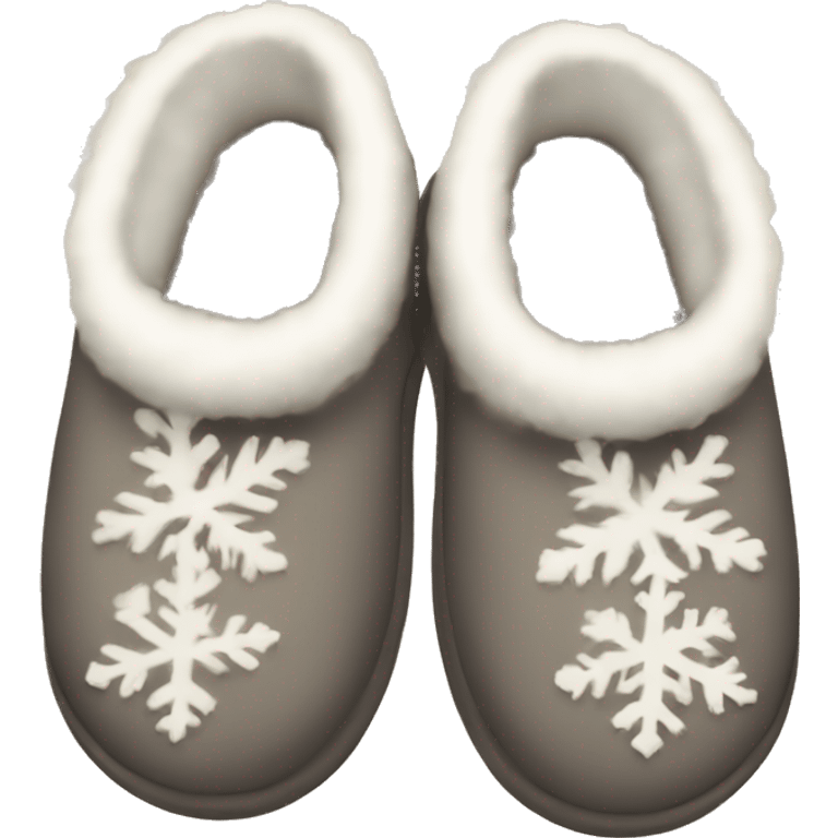 Winter slippers emoji