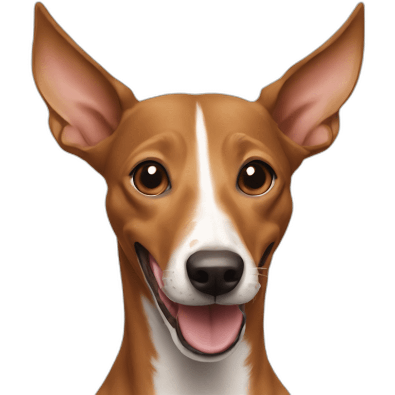 happy brown podenco emoji