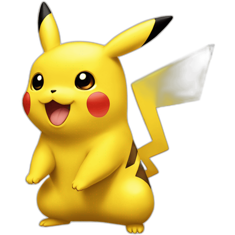 Pikachu avec salamèche emoji