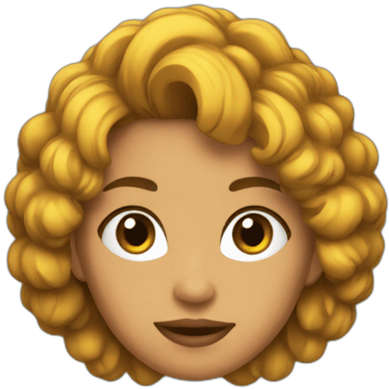 Chica pelo de punta emoji