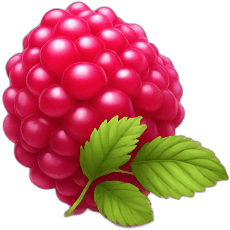 raspberry with 1 emoji