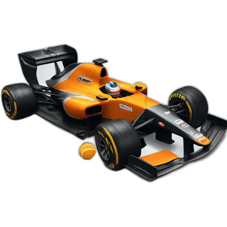 McLaren formula 1 car emoji