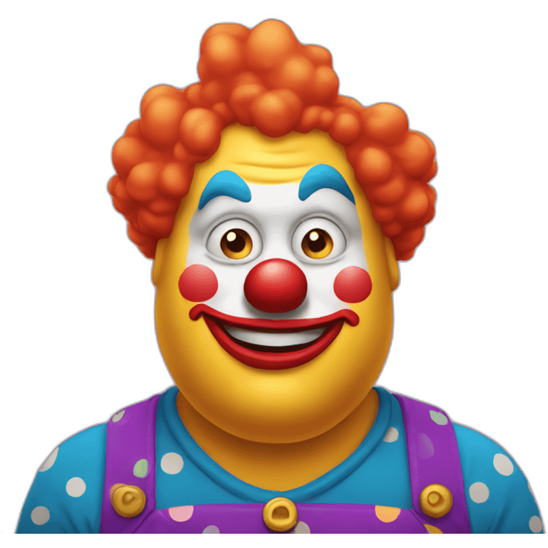 fat clown emoji