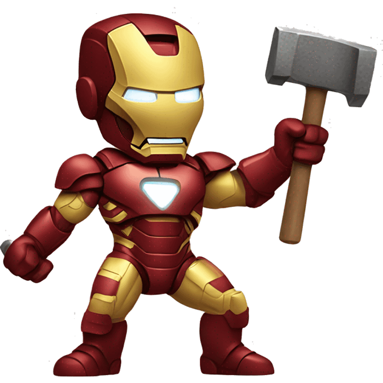 iron man with hammer emoji