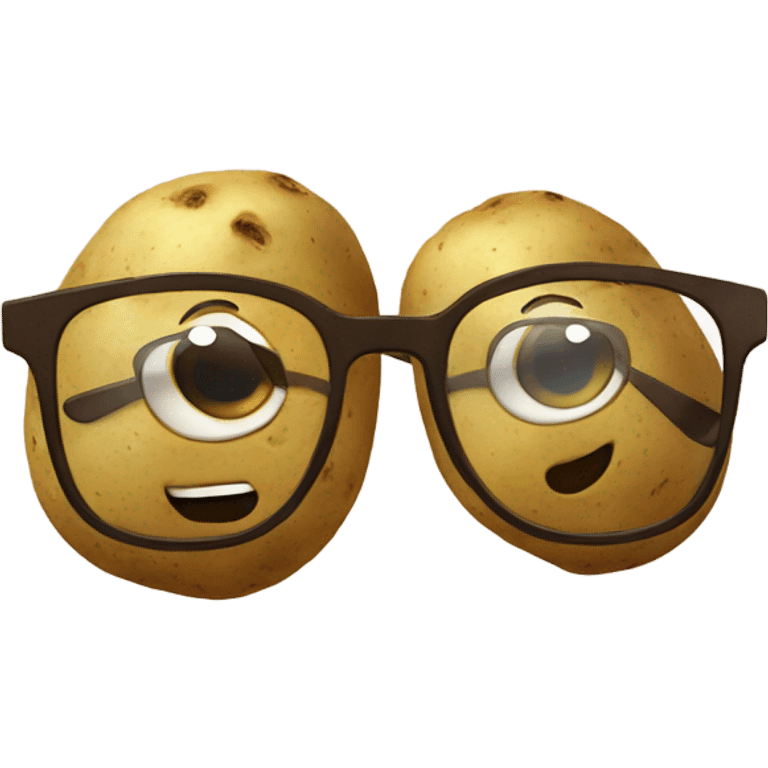 potato with glasses emoji