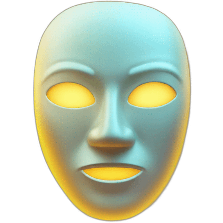 glowing mask emoji