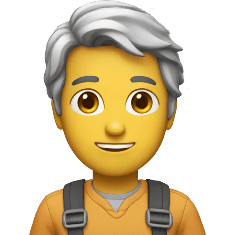 Una persona tomando  emoji