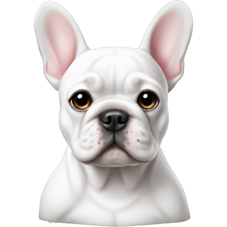 French bulldog ￼ white emoji