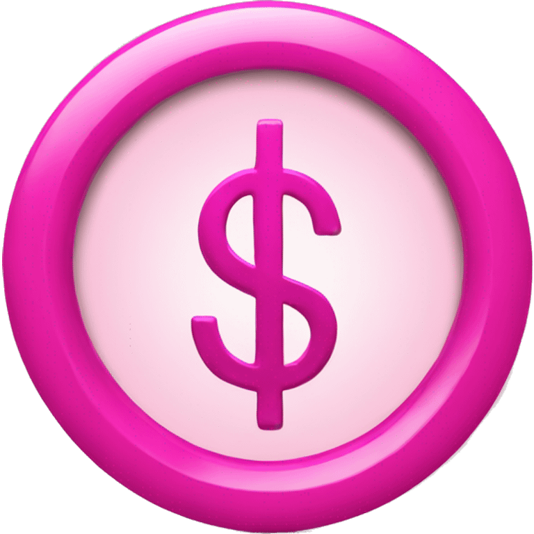 Pink USD dollar sign $ emoji