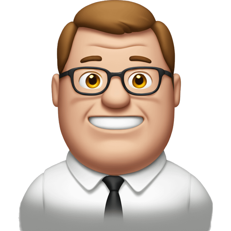 Peter griffin with a grill emoji