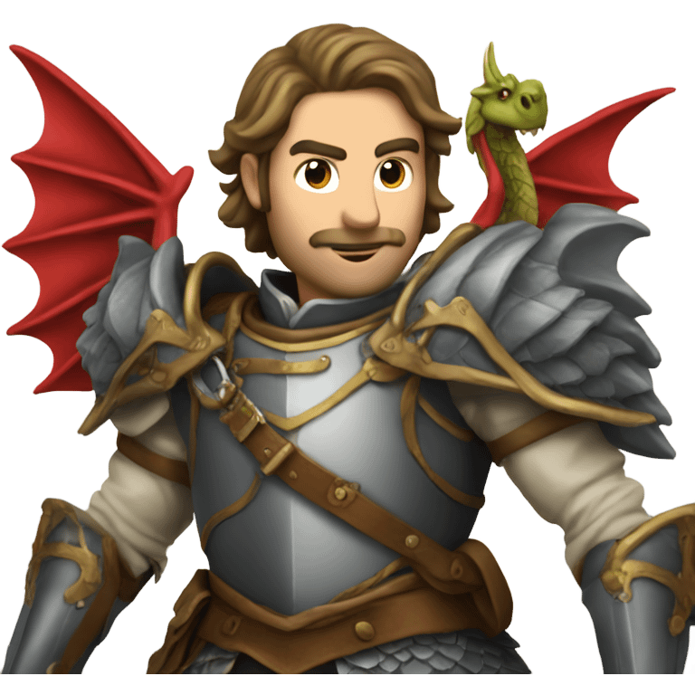 Chevalier sur dragon  emoji