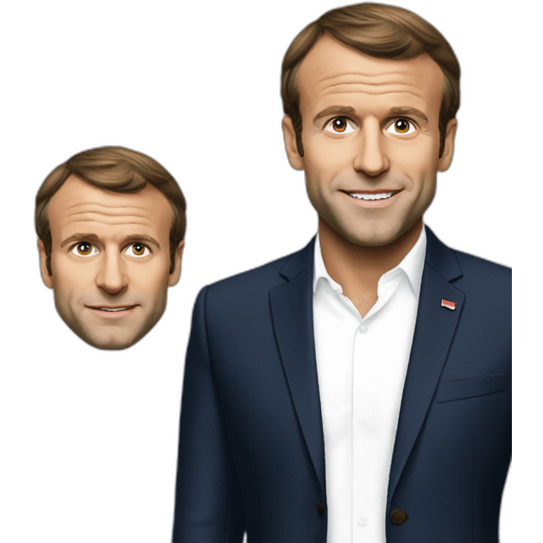 Emmanuel Macron realistic emoji