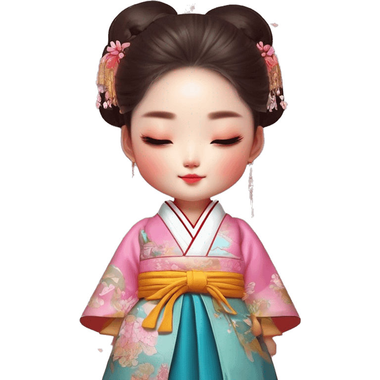 korean in hanbok emoji