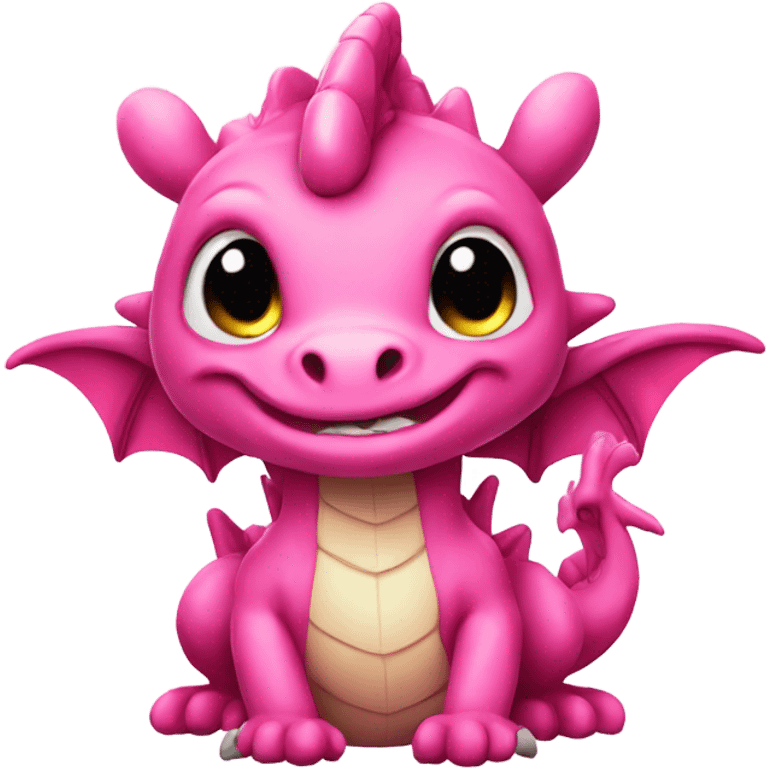 cute pink dragon  emoji