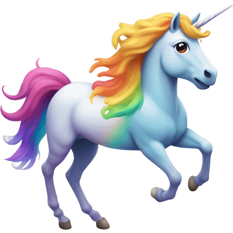 unicorn riding a rainbow emoji