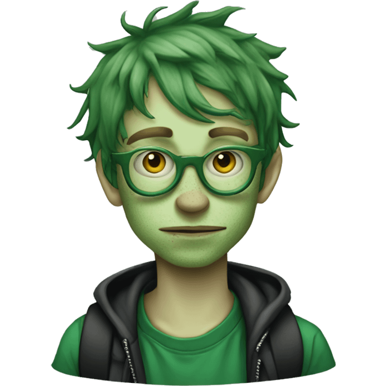 jamie hewlett highschooler green skin grunge emoji