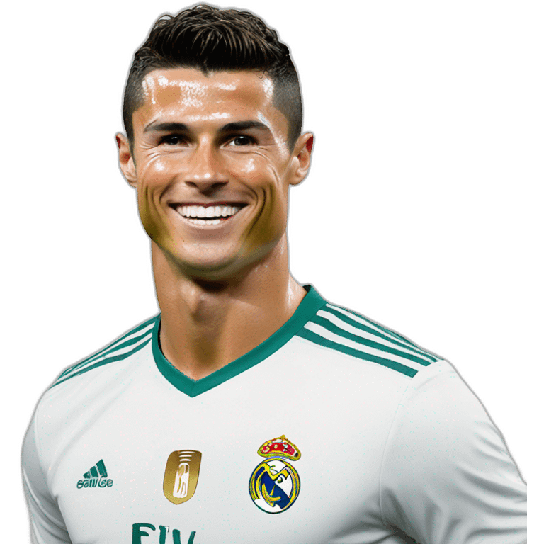 Cristiano Ronaldo smile emoji