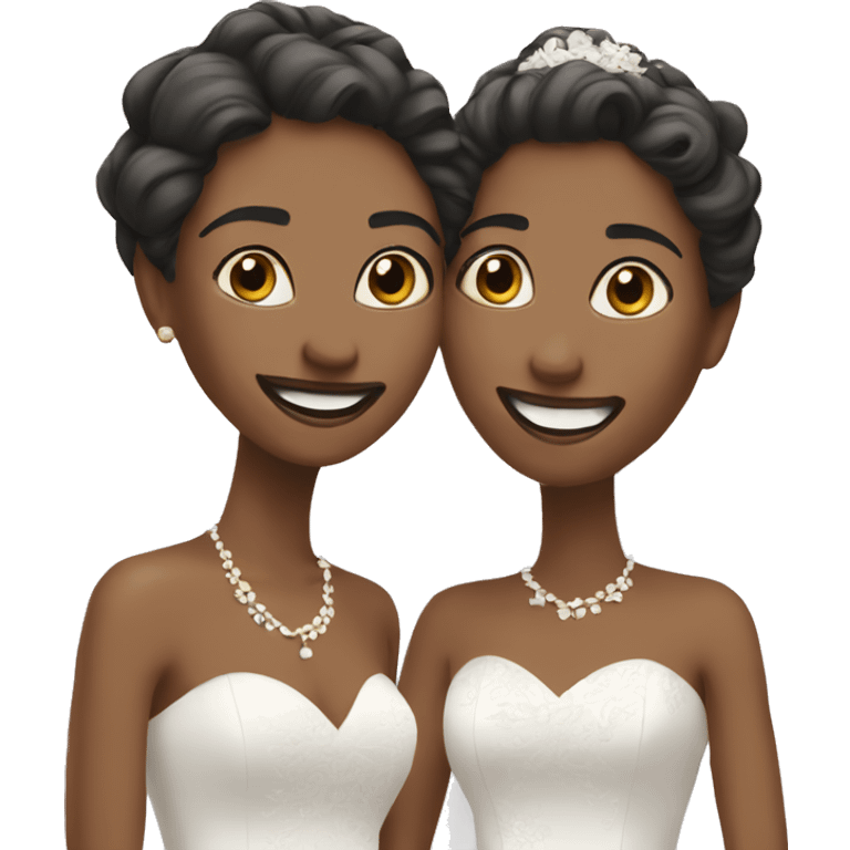 wedding day joy and style emoji