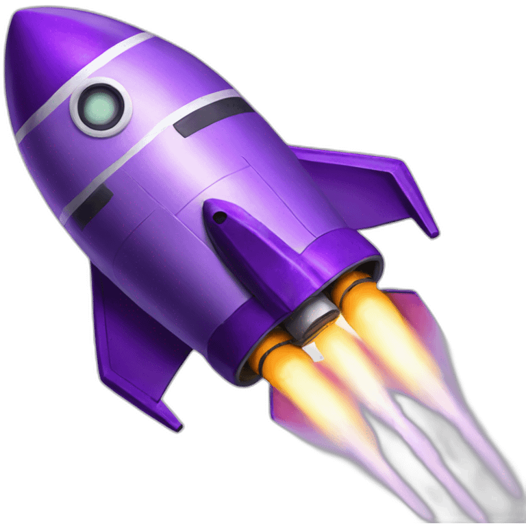 purple rocket apolo emoji