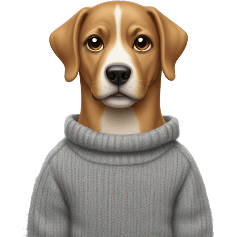 Dog wearing Pullover  emoji