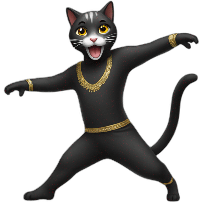 Dance-cat emoji