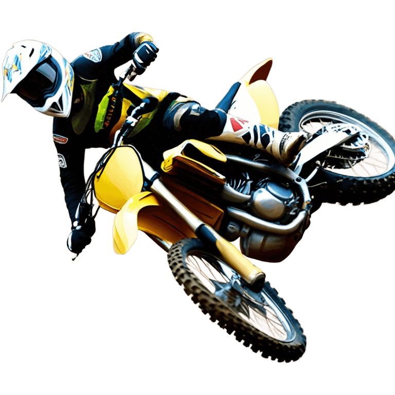 Dirt bike jumps emoji