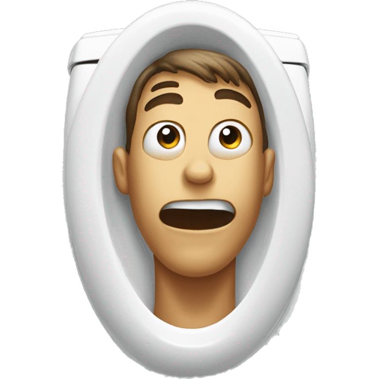 man head popping out of toilet emoji