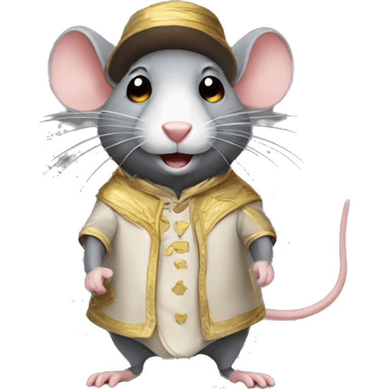 Rat in a costume emoji