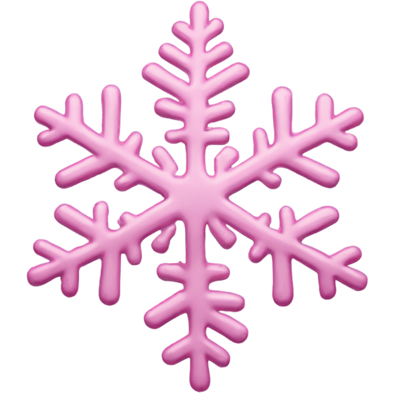 pastel pink snowflake  emoji